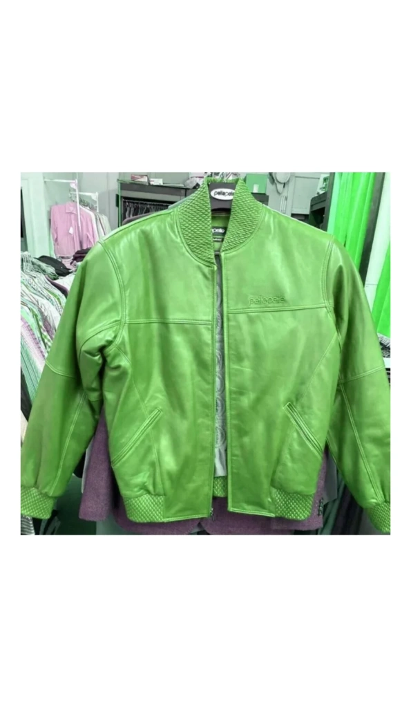 Pelle Pelle 1978 Green Basic Leather Jacket