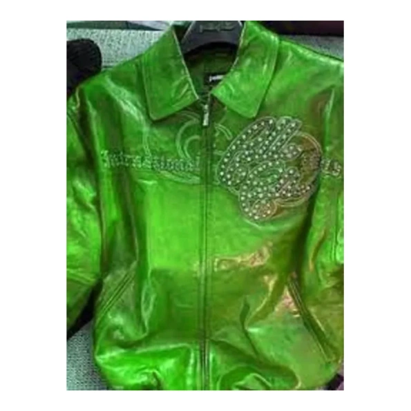 Pelle Pelle Green Anniversary Leather Jacket