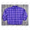 Purple Pelle Pelle Gingham Cotton Shirt