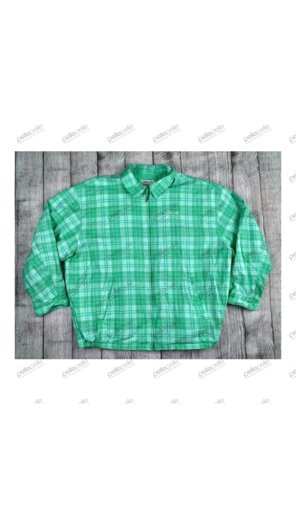 Pelle Pelle Turquoise Gingham Cotton Shirt