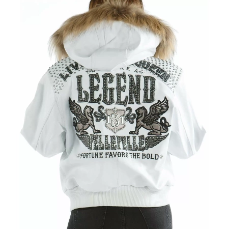 White Pelle Pelle Live Like a Queen Jacket