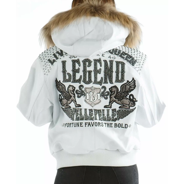 White Pelle Pelle Live Like a Queen Jacket