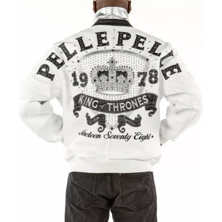 White Pelle Pelle King Of Thrones Jacket