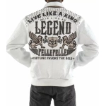 White Pelle Pelle Legend Studded Jacket