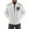 White Pelle Pelle Legend Studded Jacket