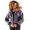 Womens Pelle Pelle Purple Leather Jacket