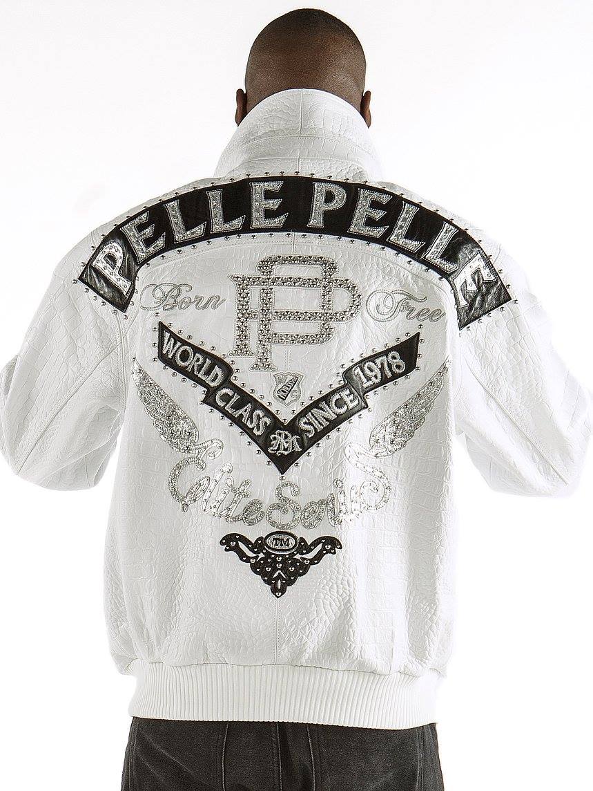 Pelle Pelle Born Free White Leather Jacket