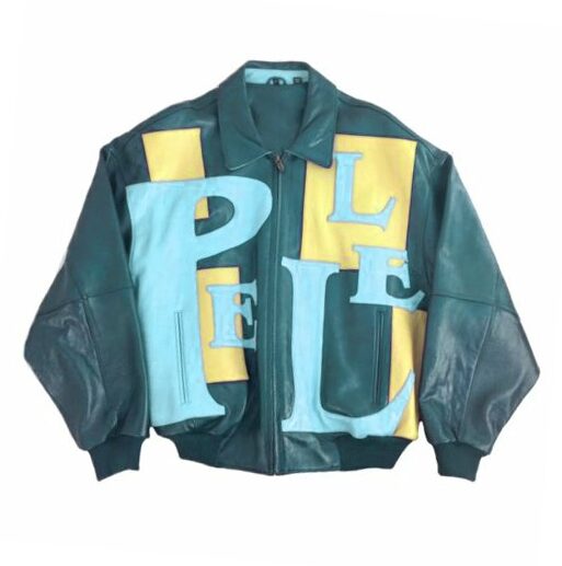 Pelle Pelle Green Yellow Leather Jacket