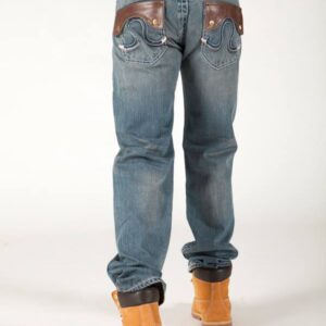 Authentic Pelle Pelle Blue Jeans Pent view 2