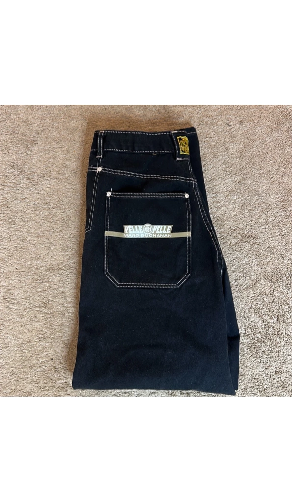 Authentic  Pelle Pelle Black Jeans Pent