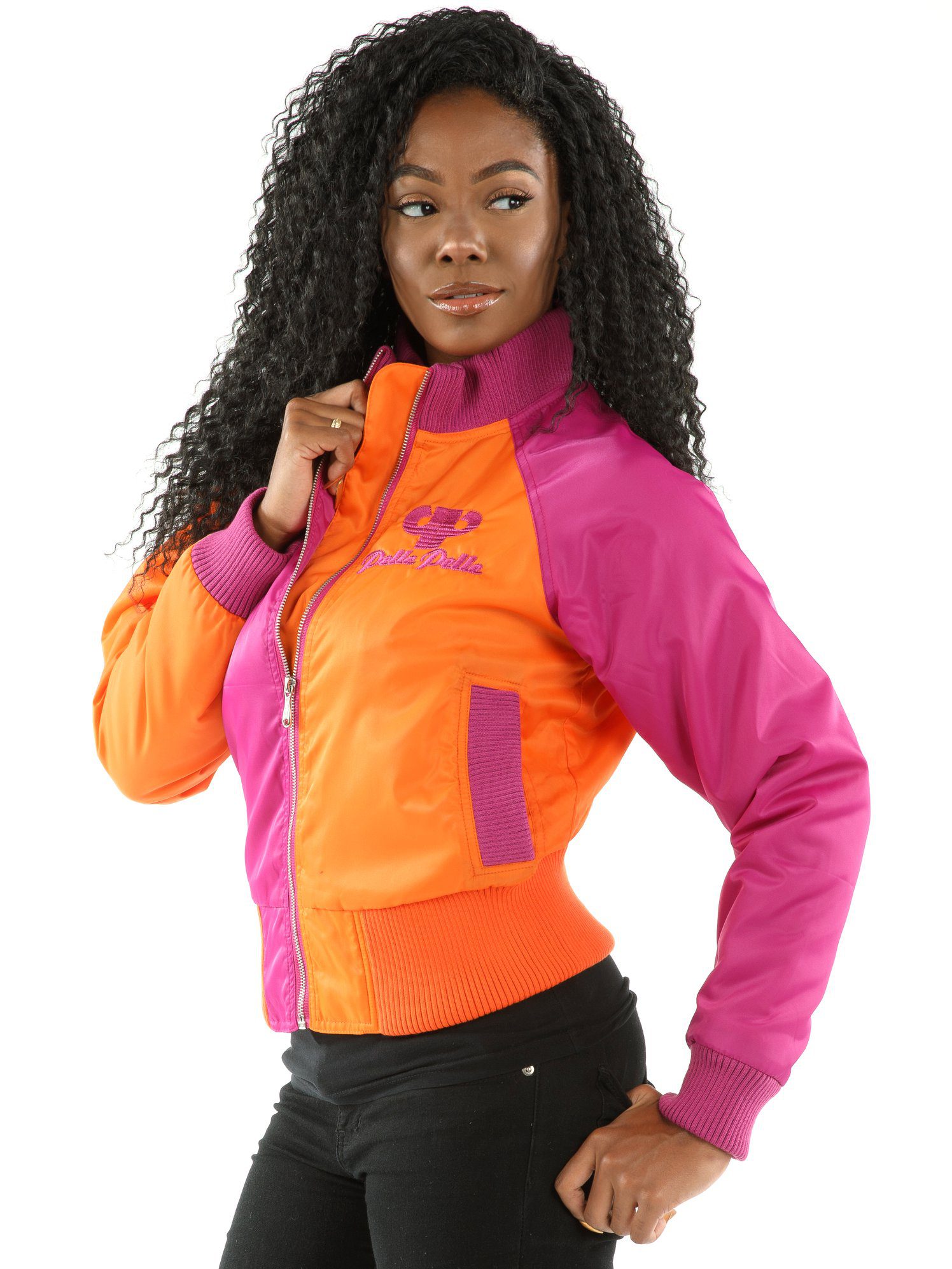 Pelle Pelle Women Pink And Orange Jacket