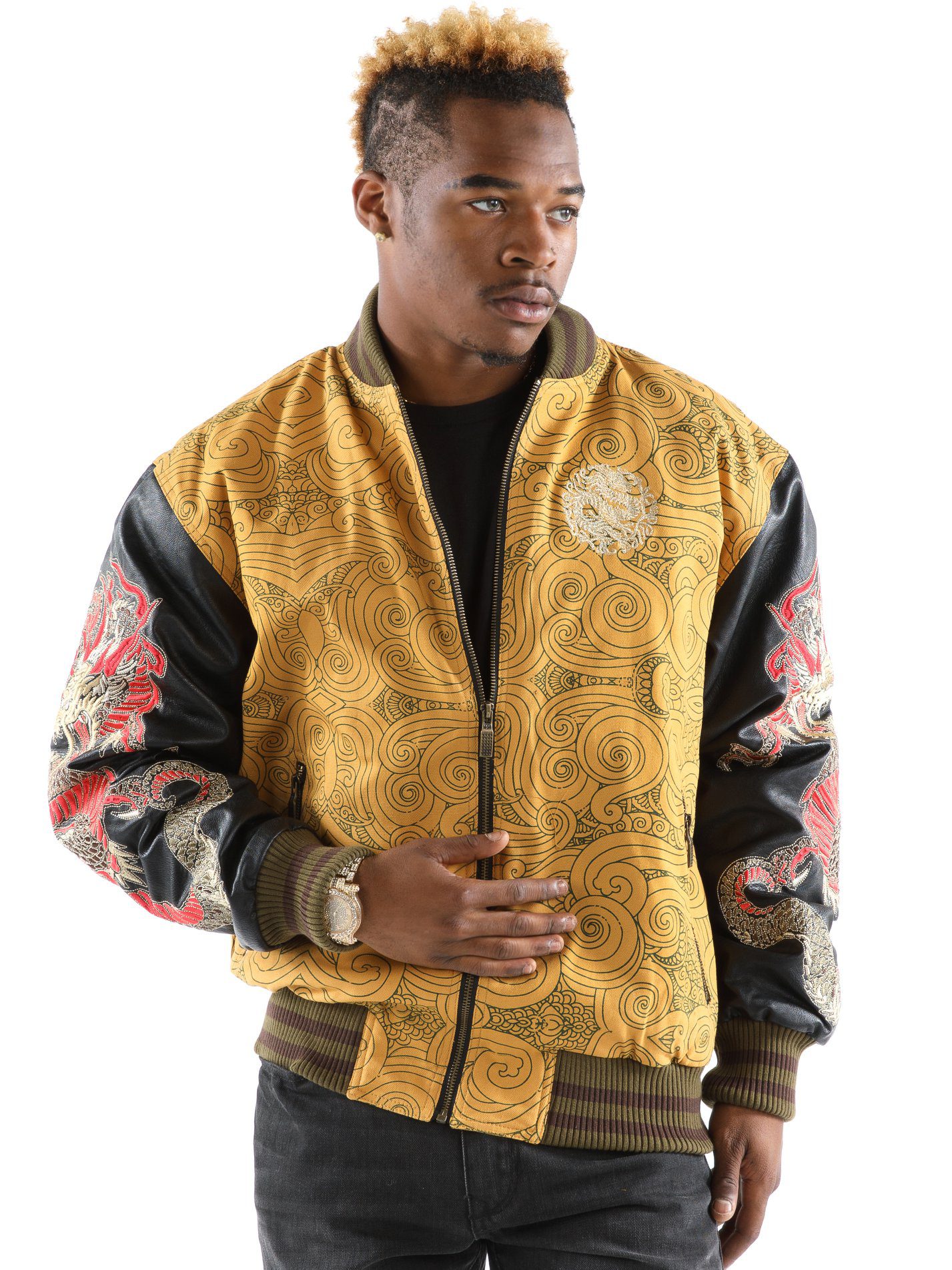 Pelle Pelle Dragon Heart Varsity Jacket