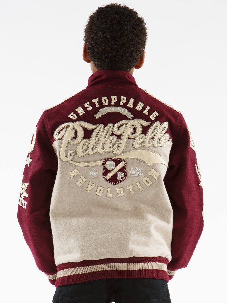 Pelle Pelle Revolution Kids Maroon Jacket