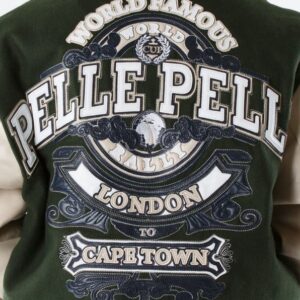 World Famous Pelle Pelle Capetown Green Wool Jacket