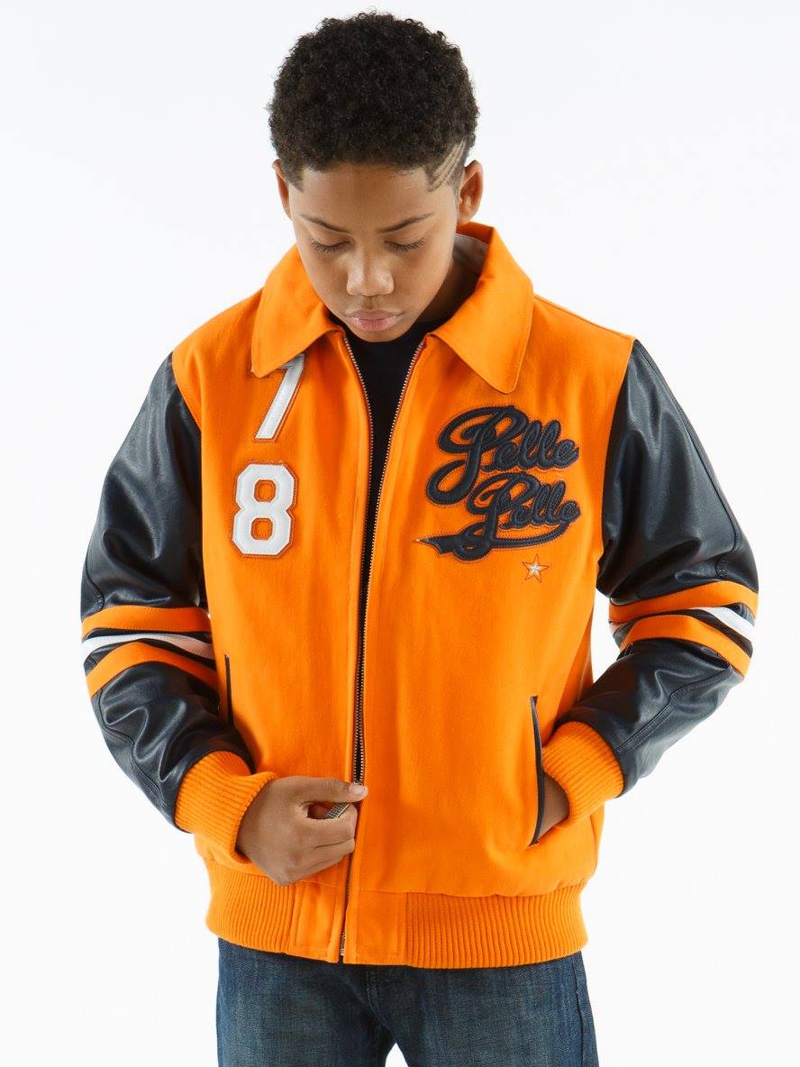 Pelle Pelle Orange Kids 1978 Wool Jacket