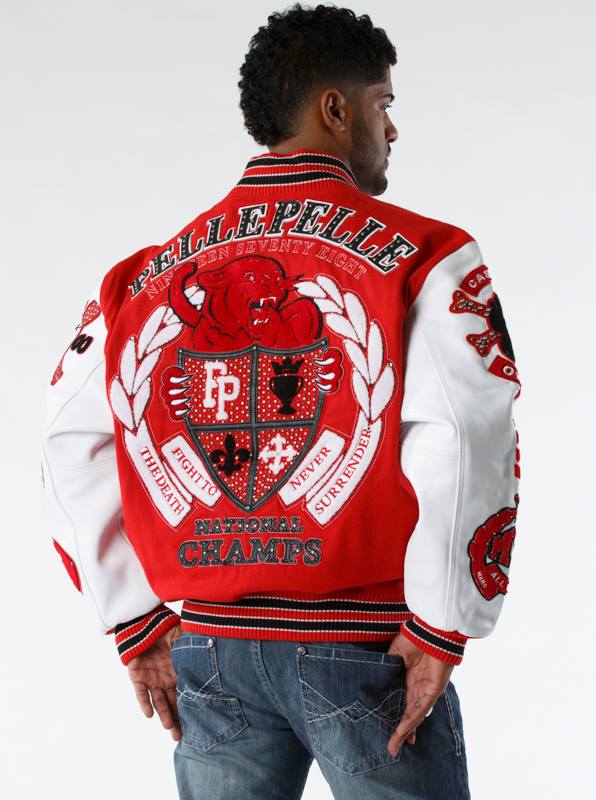 Pelle Pelle Red National Champs Wool Jacket