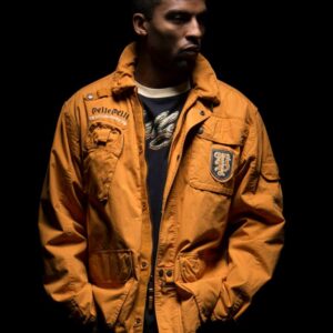 Pelle Pelle Born To Rebel Mustard Men Jacket