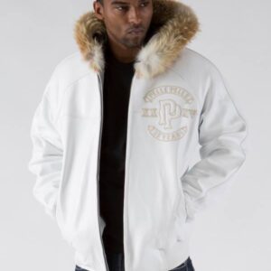 Pelle Pelle Supply Co. White Fur Hood Jacket view 2