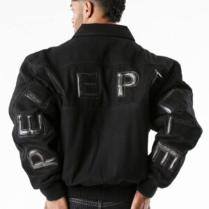 Pelle Pelle Men Black Wool Jacket