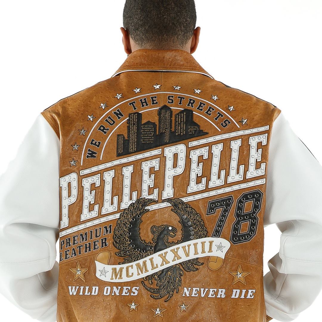 Pelle Pelle Brown Dragon Leather Jacket