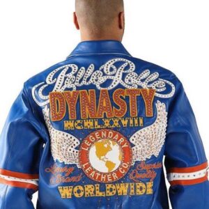 Worldwide Pelle Pelle Blue Dynasty Leather Jacket