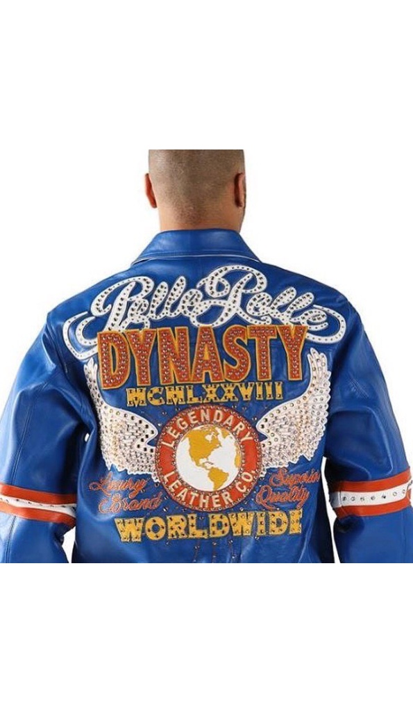 Worldwide Pelle Pelle Blue Dynasty Leather Jacket