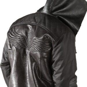 Pelle Pelle Black Wings Leather Hood Jacket view 2