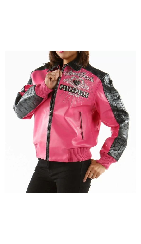 Pelle Pelle Pink Unrivaled MB Leather Jacket
