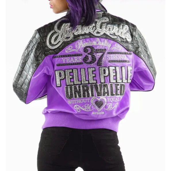 Pelle Pelle Purple Unrivaled Leather Jacket view 2