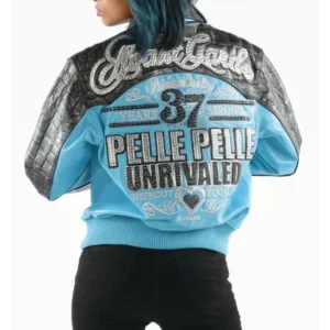 Pelle Pelle Turquoise Unrivaled Leather Jacket view 2