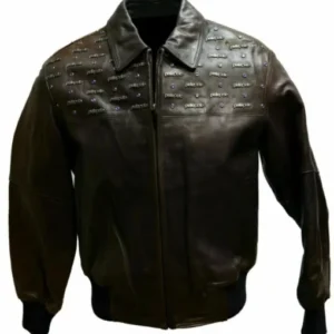 Black Pelle Pelle Studded Emblem Jacket view 2