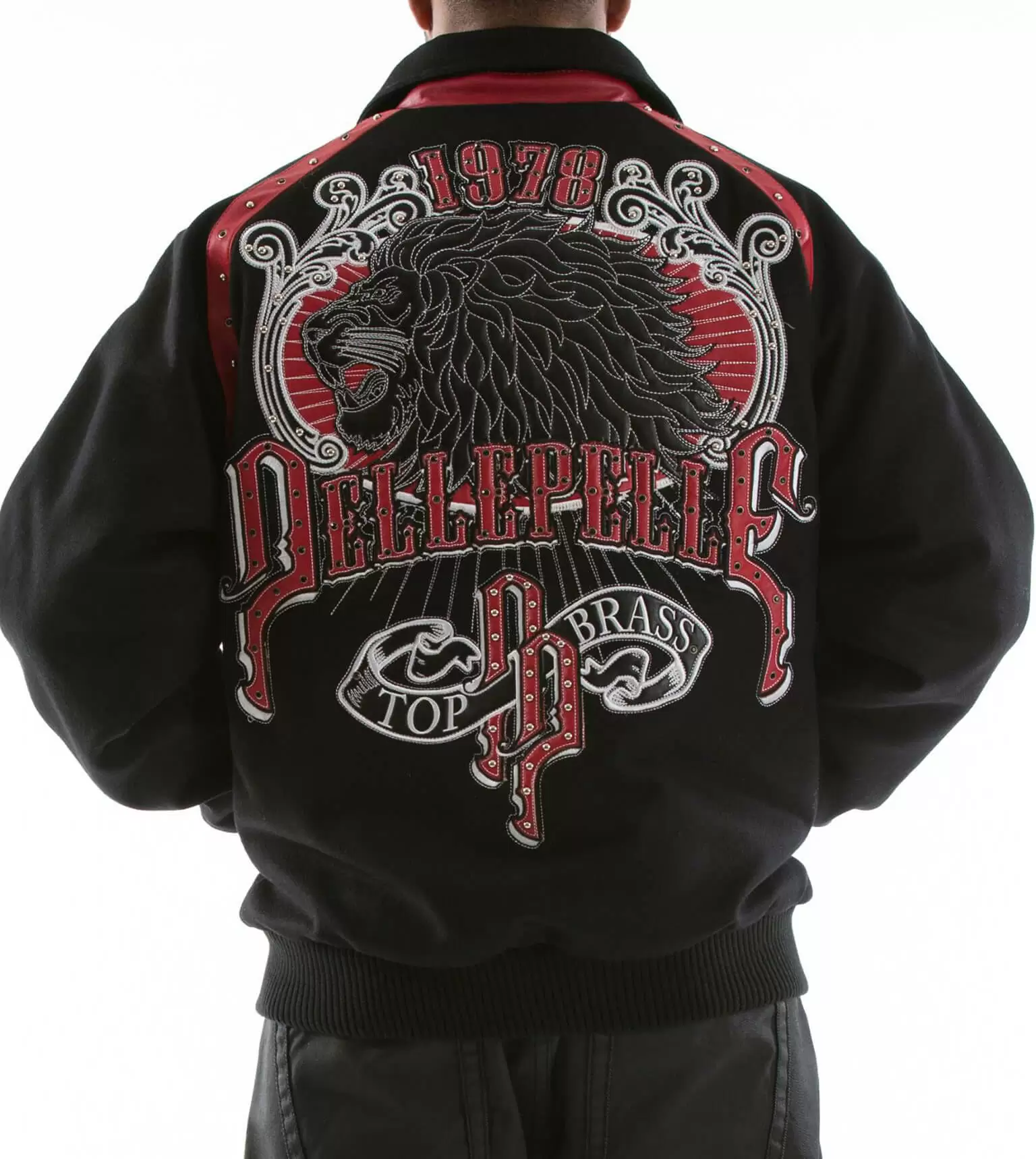 Pelle Pelle Top Brass Black Lion Wool Jacket view 2