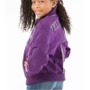 Purple Pelle Pelle Kids Wool Jacket