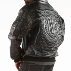 Pelle Pelle Black Fur Collar MB Leather Jacket view 2