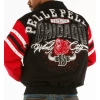 Pelle Pelle Tribute Chicago Black Red Jacket