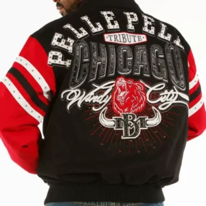 Pelle Pelle Tribute Chicago Black Red Jacket view 2
