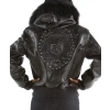 Pelle Pelle Women Black Encrusted Stud Jacket