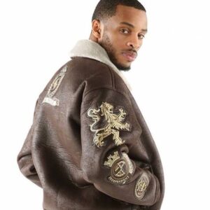 Pelle Pelle Coat of Arms Fur Collar Jacket view 2