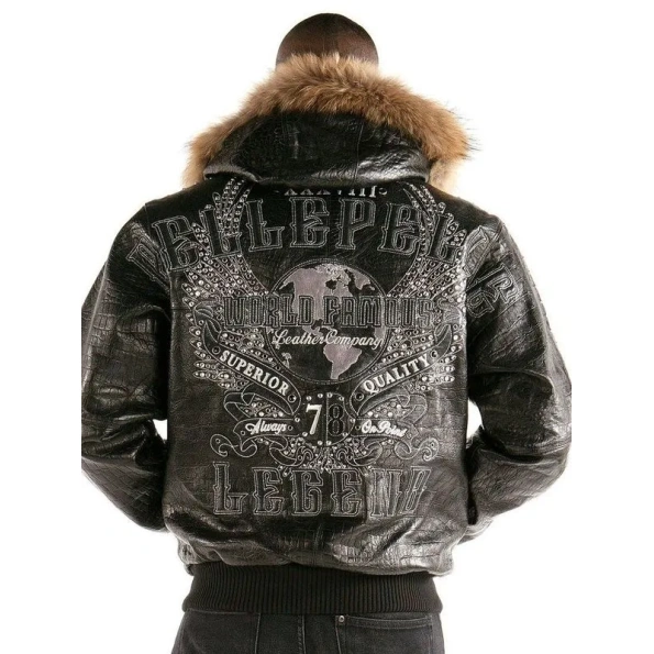 Pelle Pelle Legend Encrusted Fur Hood Jacket