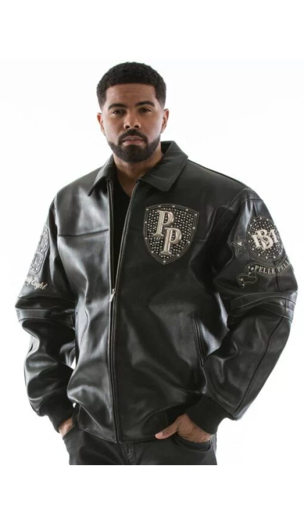 Pelle Pelle Legendary Black Stud Men Jacket