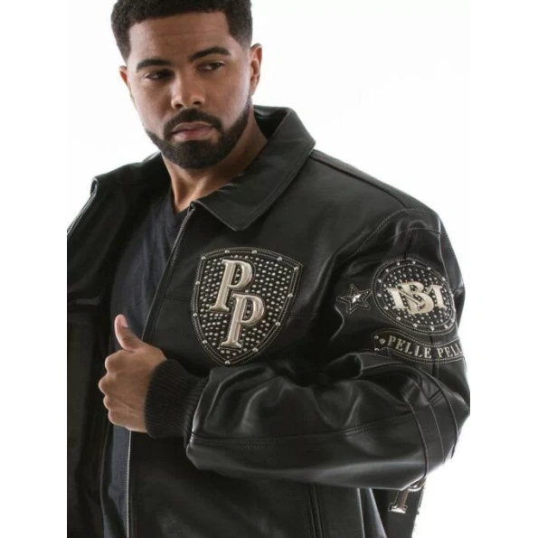 Pelle Pelle Legendary Black Stud Men Jacket