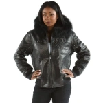 Pelle Pelle Emblem Women Black Hood Jacket