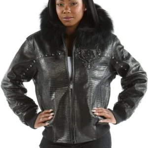 Pelle Pelle Emblem Women Black Hood Jacket