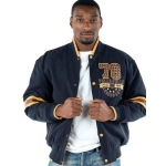 Pelle Pelle Navy Blue Legendary Wool Jacket