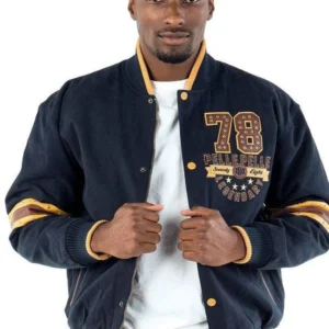 Pelle Pelle Navy Blue Legendary Wool Jacket