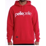 Pelle Pelle Red Men Plain Hoodie