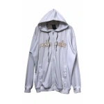 Pelle Pelle White Jogging Zipper Hood Jacket