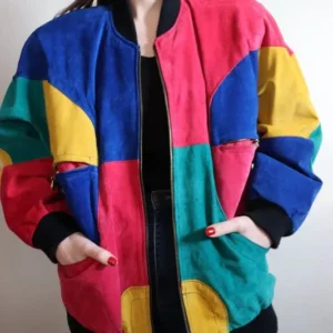 Women Pelle Pelle Multicolor Wool Jacket