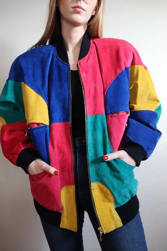 Women Pelle Pelle Multicolor Wool Jacket