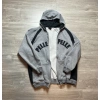 Pelle Pelle Grey Jogging Zip Varsity Jacket